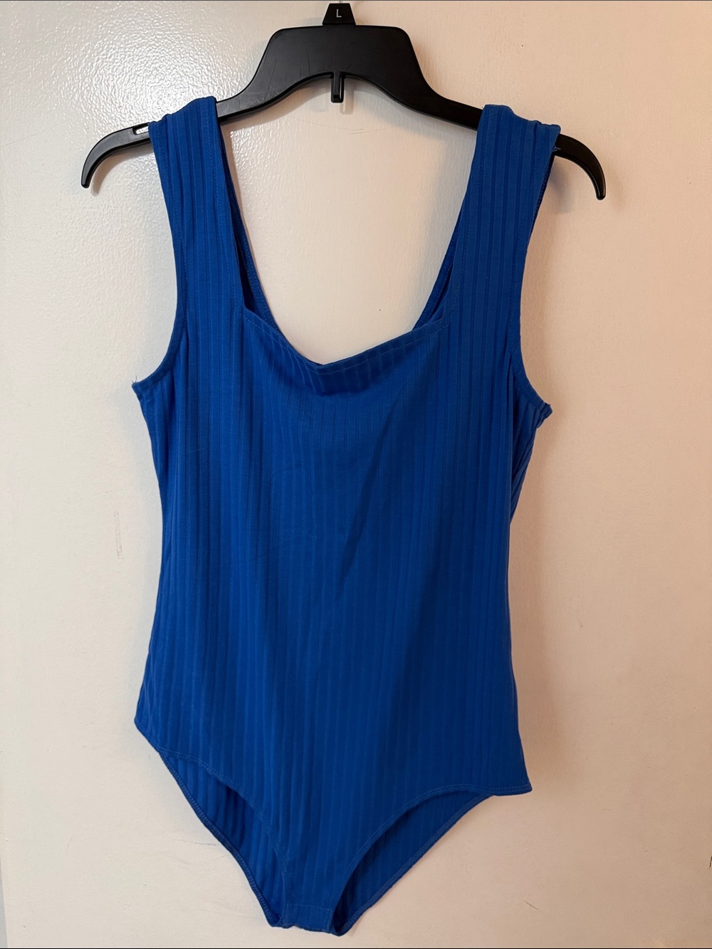Gilli Ribbed Royal Blue One-Piece Bodysuit